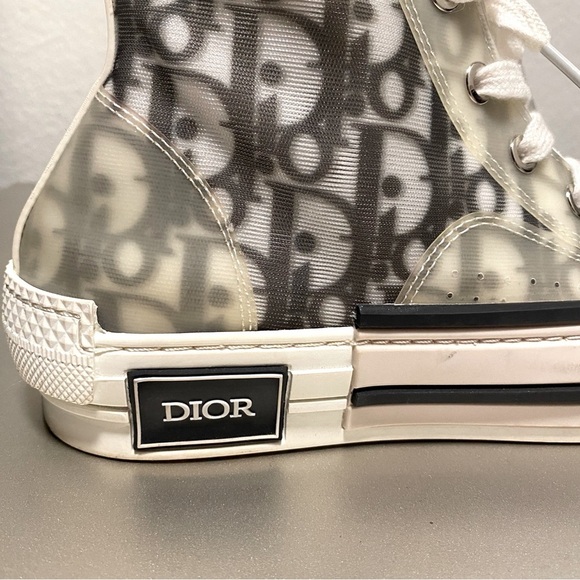 EUC/LIKE NEW Dior B23 High Dior Oblique Sneaker - Size 38 - Picture 9 of 14
